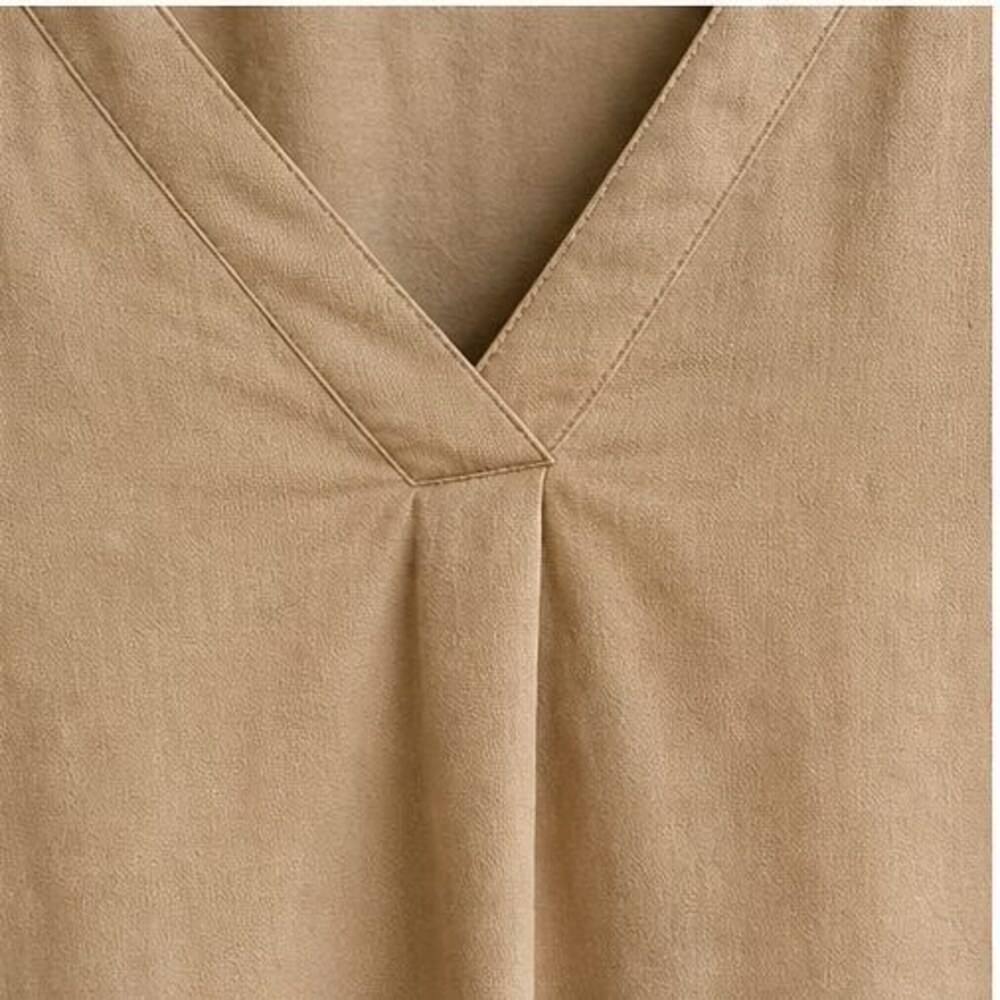 Camel V Neck Top - Picture 4 of 6